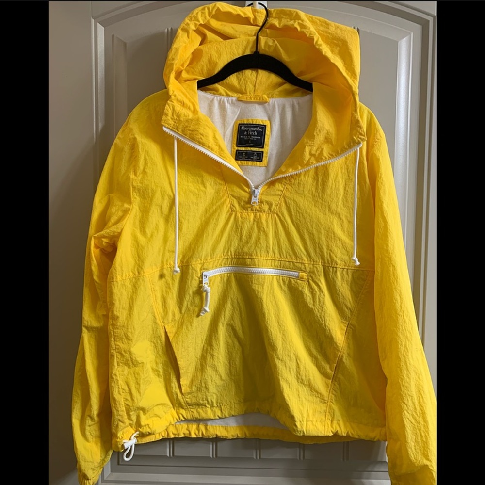 Abercrombie & Fitch 💛 yellow anorak jacket